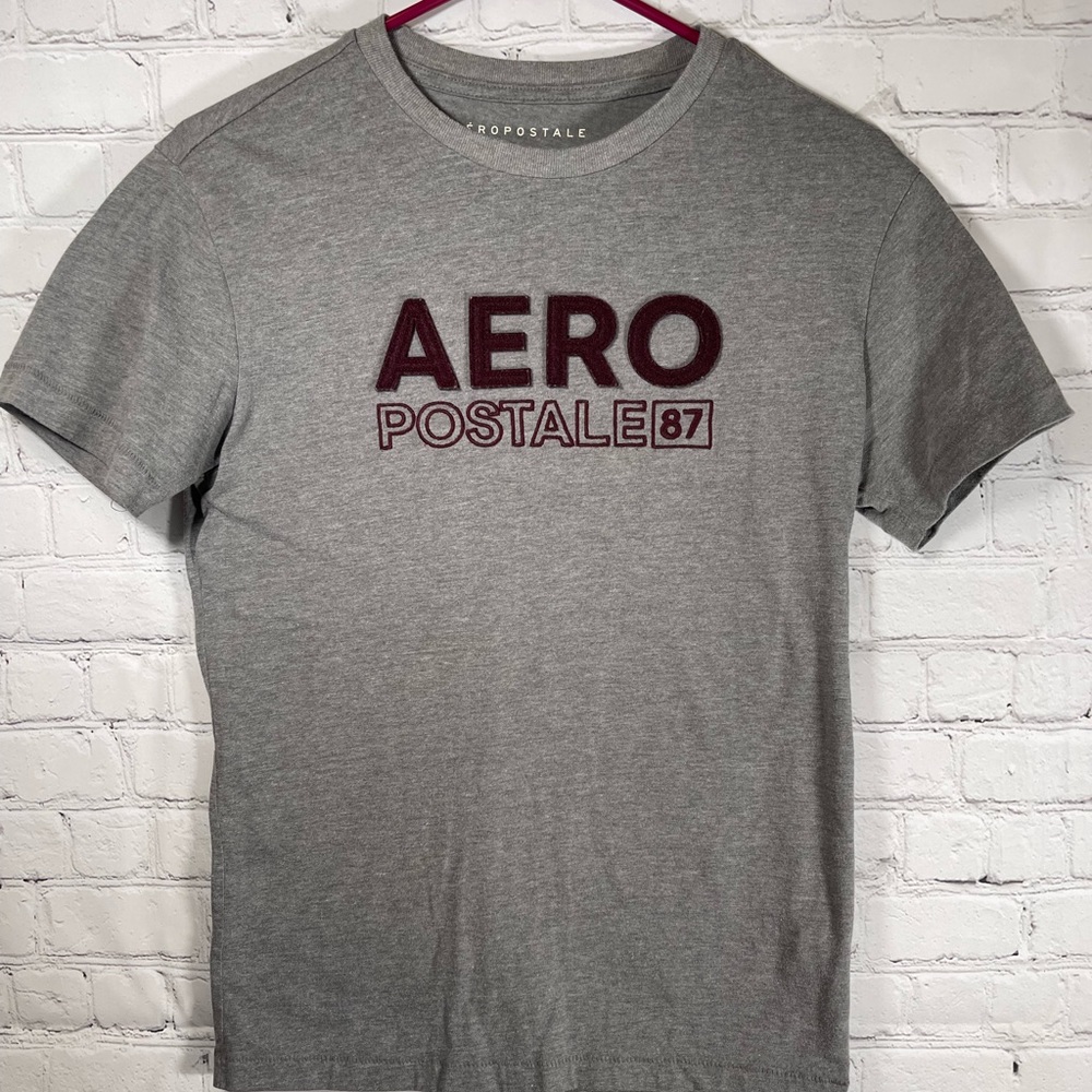 Aeropostale Mens Aero87 Logo Tee Shirt